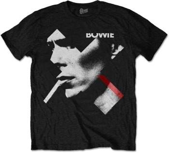 David Bowie Tričko Smoke Black L