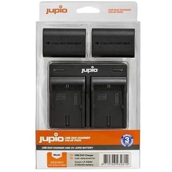 Jupio 2× LP-E6NH 2130 mAh + Dual Charger pre Canon (CCA1011)