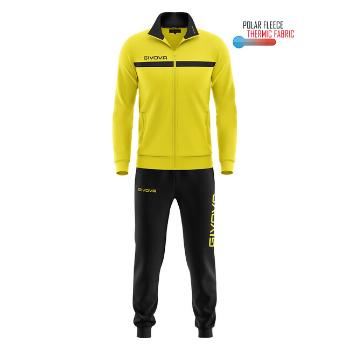 TUTA GIVOVA ONE FULL ZIP POLARFLEECE GIALLO/NERO Tg. 2XS