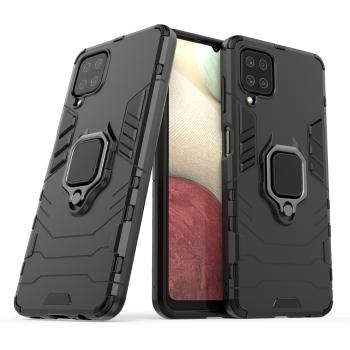 IZMAEL Samsung Galaxy A12 Odolné Puzdro Ring Armor Case  KP9714 čierna