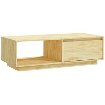 SHUMEE Konferenčný stolík 110 × 50 × 33,5 cm masívne borovicové drevo, 809882