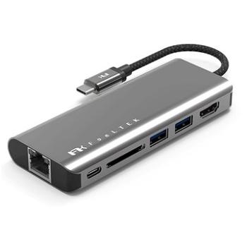 Feeltek Portable 6 in 1 USB-C Hub, gray (HCM006APWW2F)