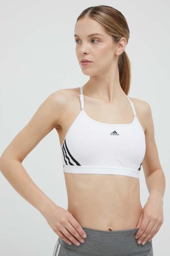 Športová podprsenka adidas Performance Aeroreact biela farba