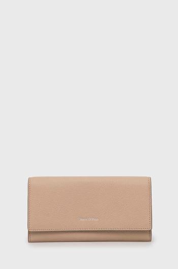 Kožená peňaženka Marc O'Polo dámsky, béžová farba
