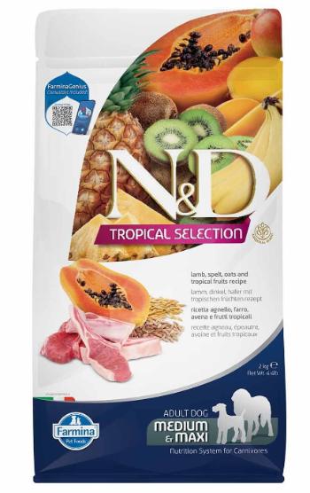 Farmina N&D dog TROPICAL SELECTION (GF) adult max & medium, lamb granule pre psy2kg