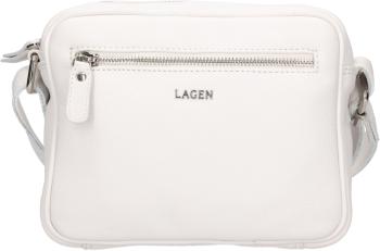 Lagen Dámska kožená crossbody kabelka BLC-23/2153 WHITE