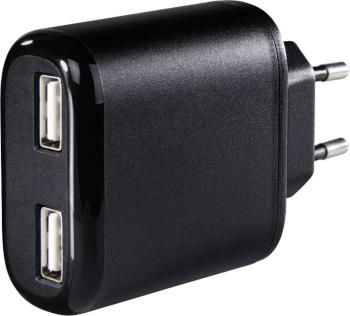 Hama 2-fach 173608 USB nabíjačka do zásuvky (230 V) Výstupný prúd (max.) 4800 mA 2 x USB