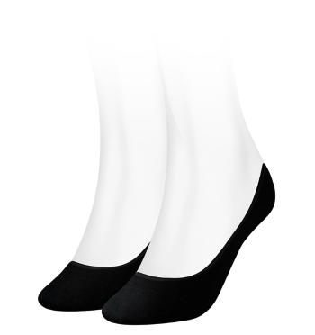 TOMMY HILFIGER - 2PACK čierne neviditeľné ponožky-35-38