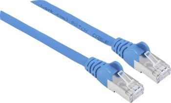 Intellinet 350792 RJ45 sieťové káble, prepojovacie káble CAT 6A S/FTP 15.00 m modrá fóliové tienenie, tienenie pletivom,