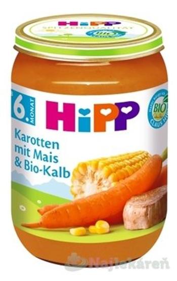 HiPP Bio príkrm mrkva s kukuricou a teľacím mäsom 190g