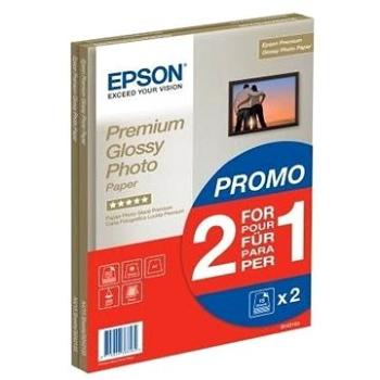 Epson Premium Glossy Photo A4 15 listov + Druhé balenie papiera zadarmo (C13S042169)