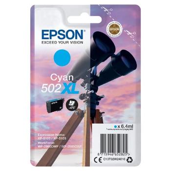 EPSON C13T02W24010 - originálna cartridge, azúrová, 6,4ml