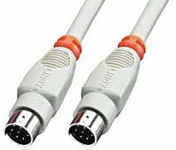 LINDY sériový prepojovací kábel [1x mini DIN zástrčka - 1x mini DIN zástrčka] 2.00 m sivá