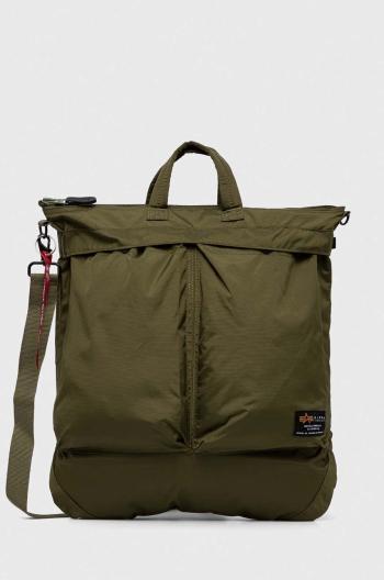 Taška Alpha Industries zelená farba