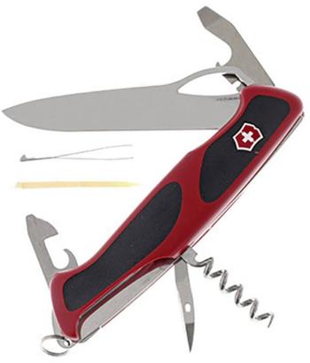 Victorinox RangerGrip 61 0.9553.MC švajčiarsky vreckový nožík  Počet funkcií 11 červená, čierna