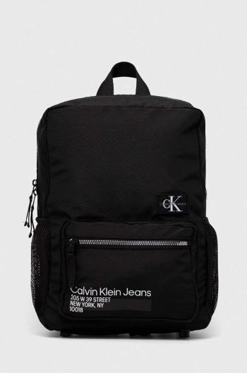 Detský ruksak Calvin Klein Jeans čierna farba, veľký, jednofarebný