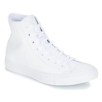 Converse  ALL STAR MONOCHROME CUIR HI  Členkové tenisky Biela