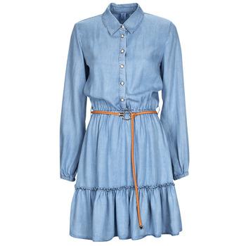 Liu Jo  Krátke šaty TENCEL  Modrá