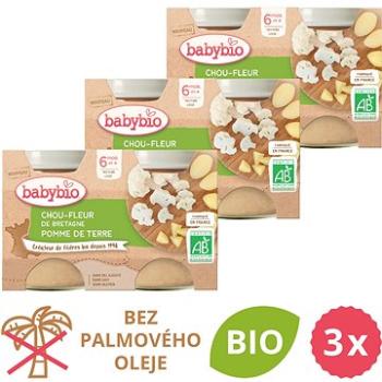BABYBIO Karfiol a zemiaky 3× (2× 130 g) (BABY11798s)