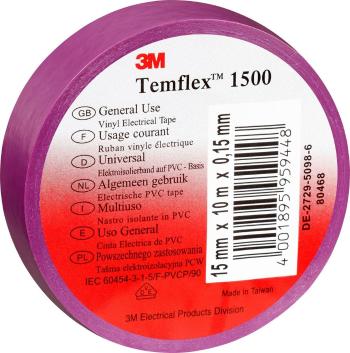 3M  TEMFLEX150019X25VI izolačná páska Temflex 1500 fialová (d x š) 25 m x 19 mm 1 ks