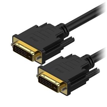 AlzaPower DVI-D na DVI-D Dual Link prepojovací 2 m (APW-CBDVI120B)