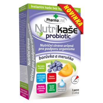 PHARMALINE Nutrikaše probiotic Marhuľa a čučoriedka 3 x 60 g