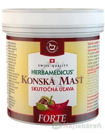 Herbamedicus konská masť Forte hrejivá 500 ml