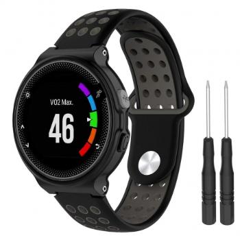 Garmin Forerunner 235 Silicone Sport remienok, Black/Gray (SGA002C06)