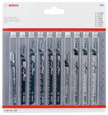 Bosch Accessories 2607011169 Sada listov priamočiarej píly Wood, 10 kusov 10 ks