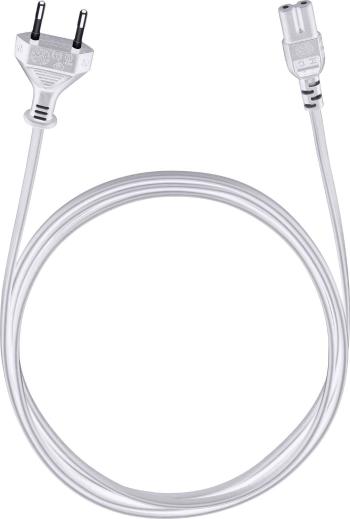 napájací prepojovací kábel [1x Euro zástrčka - 1x IEC C7 zásvuka] 1.50 m biela Oehlbach Powercord C 7