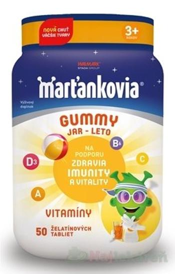 Walmark Marťankovia Gummy Jar - Leto želatínové tablety, príchuť čučoriedka, citrón, jahoda, mandarínka 50 ks