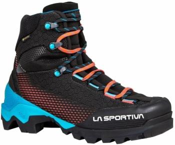 La Sportiva Dámske outdoorové topánky Aequilibrium ST Woman GTX Black/Hibiscus 40,5