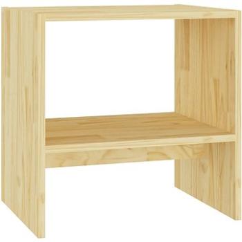 SHUMEE Nočný stolík 40 × 30,5 × 40 cm masívne borovicové drevo, 808053