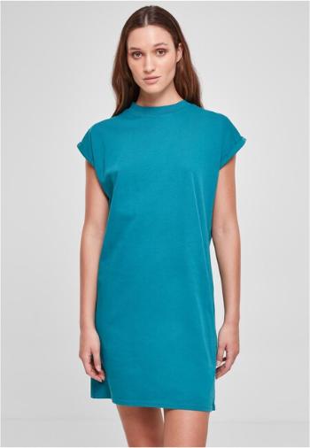 Urban Classics Ladies Turtle Extended Shoulder Dress watergreen - 5XL
