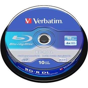 Verbatim BD-R 50 GB Dual Layer 6×, 10 ks Cake-Box (43746)