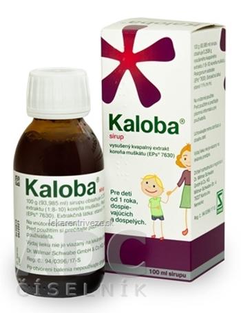 Kaloba sirup sir (fľ.skl.hnedá+odmerka) 1x100 ml