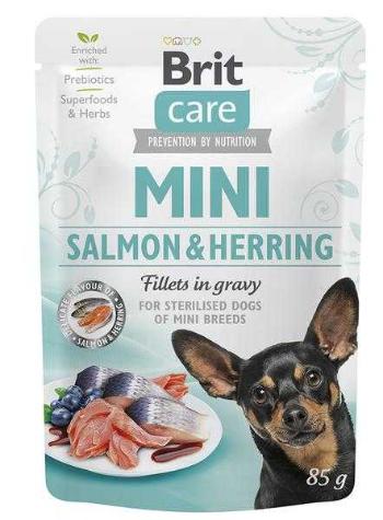 Brit Kapsička Care Mini Salmon&Herring Sterilised Fillets In Gravy 85g