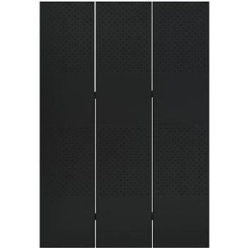 Shumee - 3-dielny čierny, 120 × 180 cm, oceľ, 335895