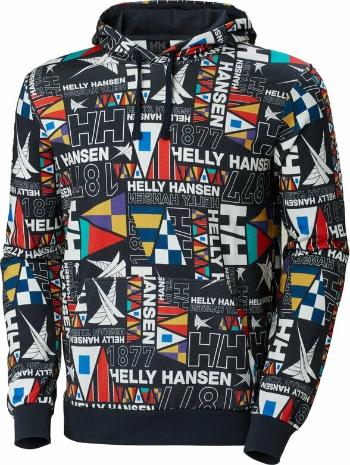 Helly Hansen Men's Newport Hoodie Navy Burgee Aop XXL