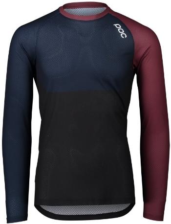 POC MTB Pure LS Jersey Propylene Red/Turmaline Navy/Uranium Black L