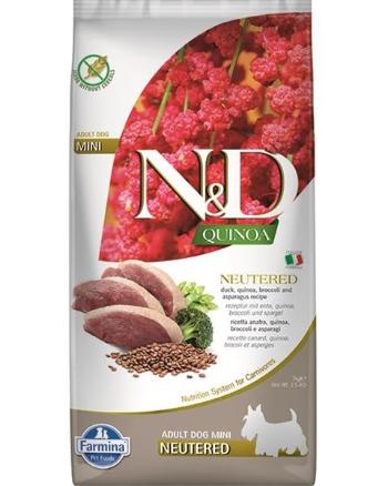 Farmina N&D dog QUINOA (GF) adult mini, neutered, duck, broccoli & asparagus 7kg