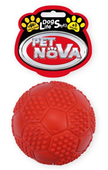 Pet Nova RUB SOCCERBALL RED hračka pre psy 7cm