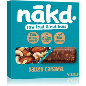 nākd. Salted Caramel ovocná tyčinka s orechmi 4x35 g