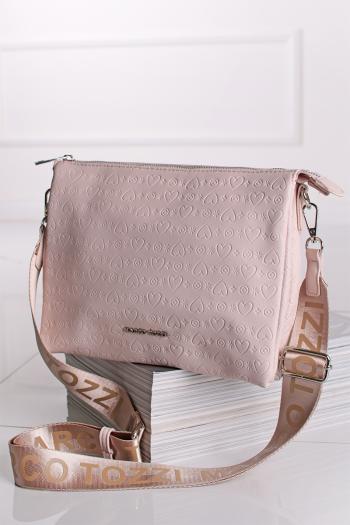 Svetloružová crossbody kabelka 2-61116