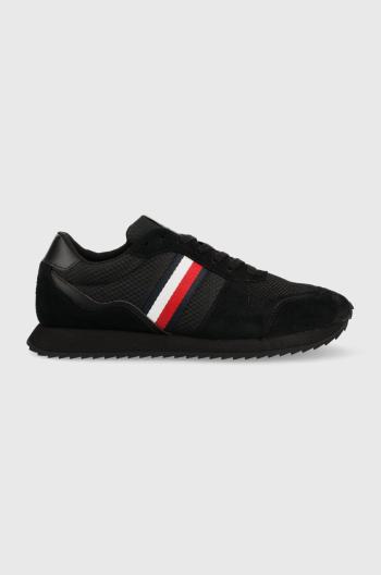 Tenisky Tommy Hilfiger RUNNER EVO MIX čierna farba, FM0FM04699