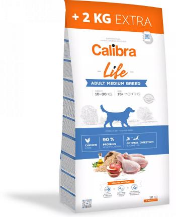 Calibra Dog Life Adult Medium Breed Chicken 12 + 2kg