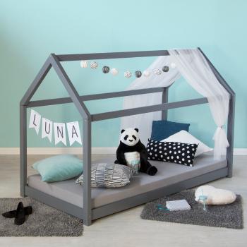 Detská posteľ Ourbaby House bed sivá 200x90 cm