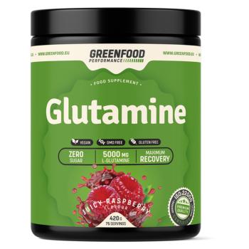 GREENFOOD NUTRITION Performance glutamine šťavnatá malina 420 g