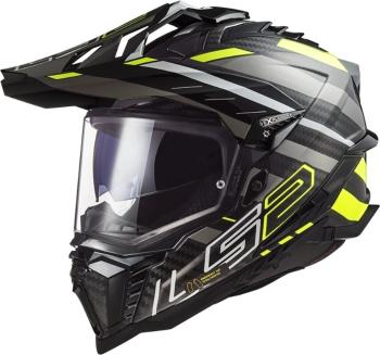 LS2 MX701 Explorer Carbon Edge Black/Hi-Vis Yellow 3XL Prilba