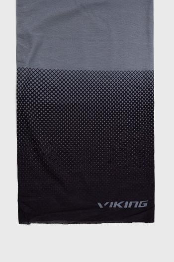 Šál komín Viking čierna farba, vzorovaný